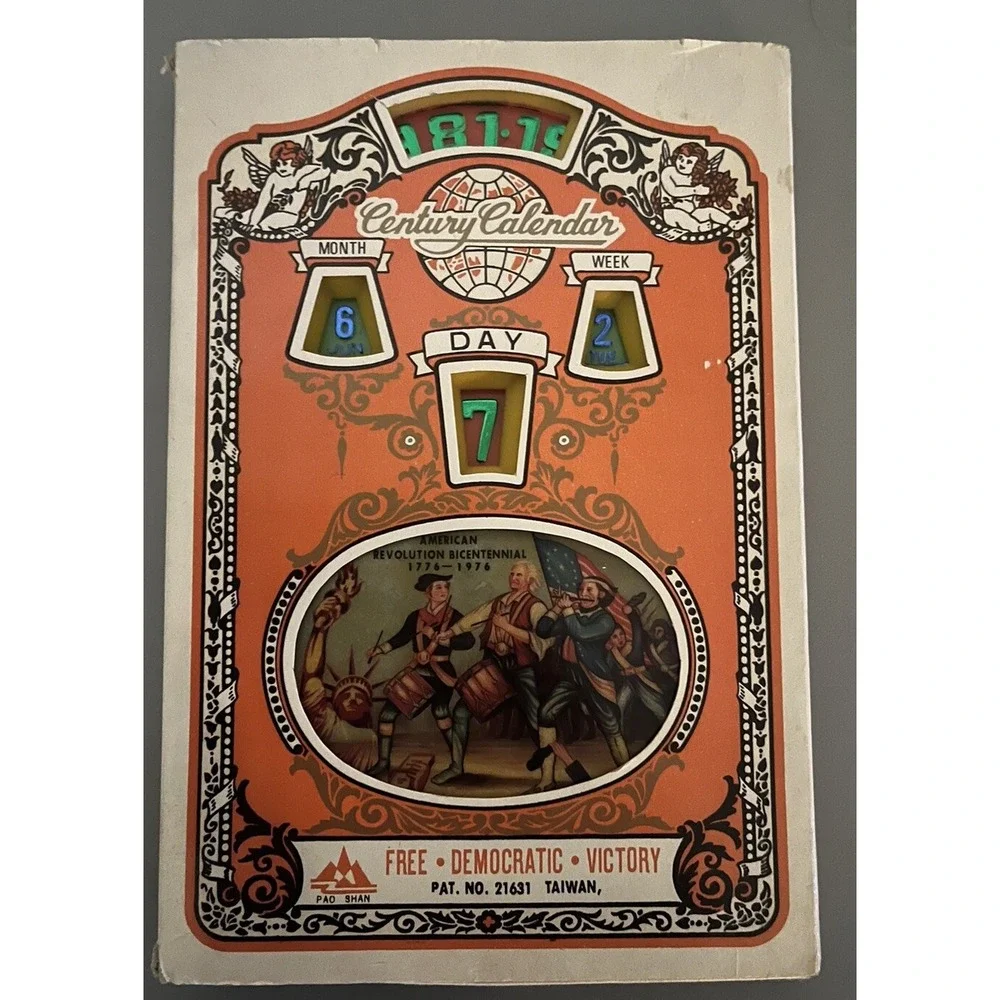 Vintage Century Calendar American Revolution‎ Bicentennial 1776-1976